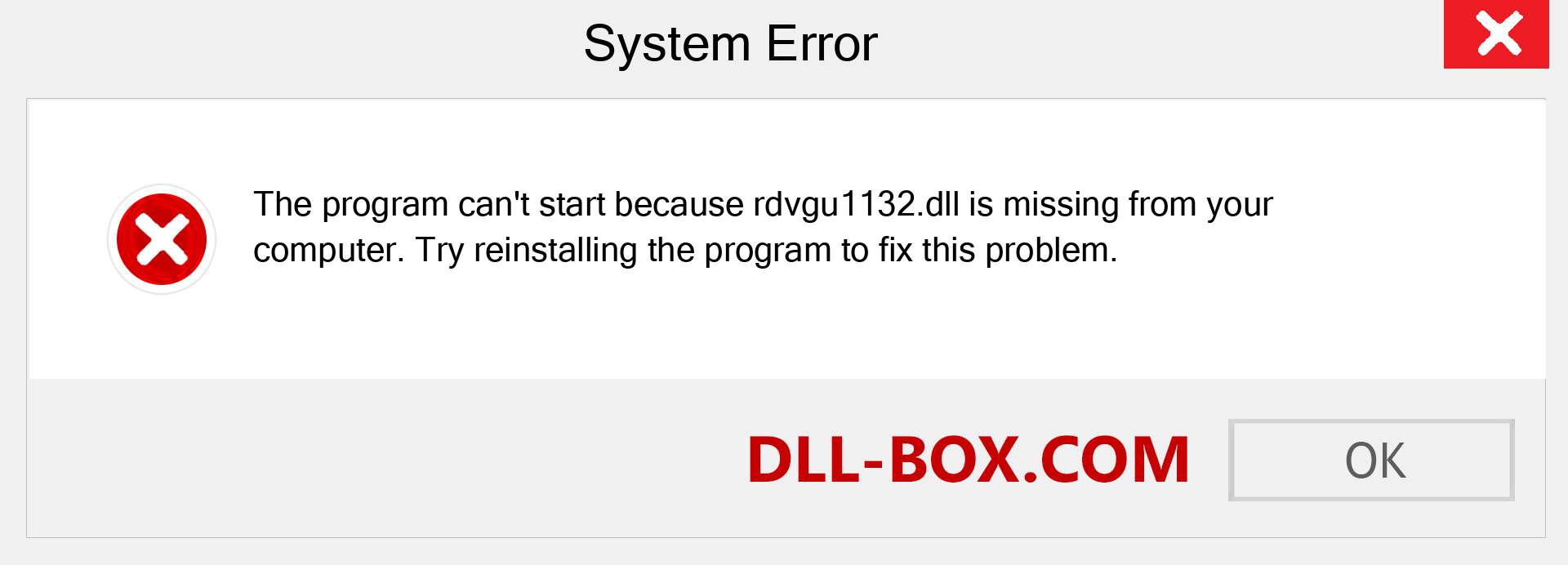  rdvgu1132.dll file is missing?. Download for Windows 7, 8, 10 - Fix  rdvgu1132 dll Missing Error on Windows, photos, images